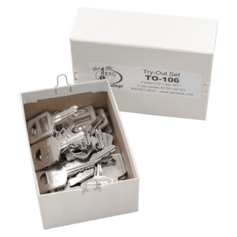 Aero Lock FIC1 / 1617 Tryout Keys For Fastec Camper Locks – 25 Keys