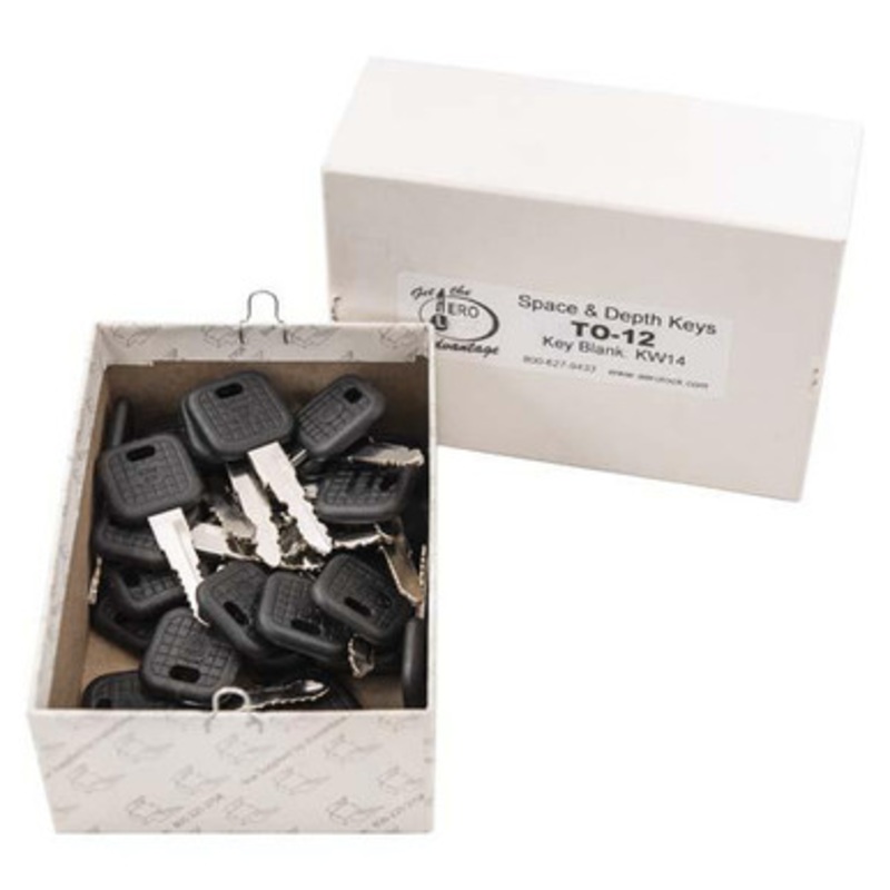 Aero Lock KW14 Tryout Keys Set For Kawasaki Motorcycles – Code Series: A,B 8001-9000 – 32 Keys