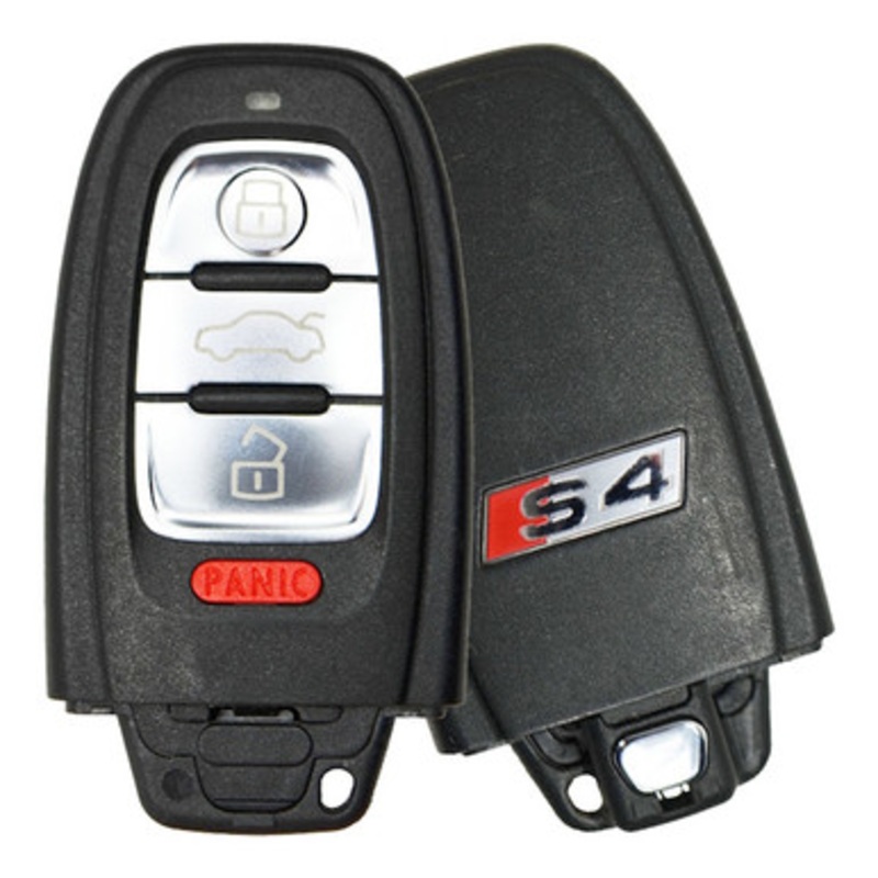 Audi S4 Logo 4 Button Proximity Key IYZFBSB802, 8T0-959-754-AJ, 315 MHz – Refurbished, Grade A