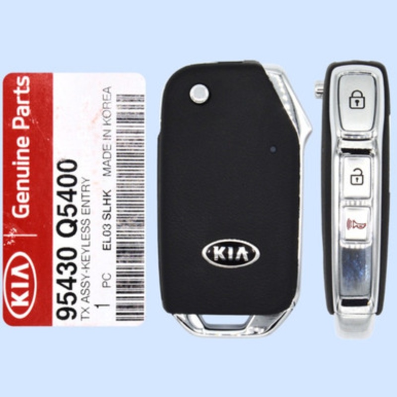 Kia 3 Button Remote Remote Flip Key NYOSYEC4TX1907, 95430-Q5400, 433 MHz – New OEM