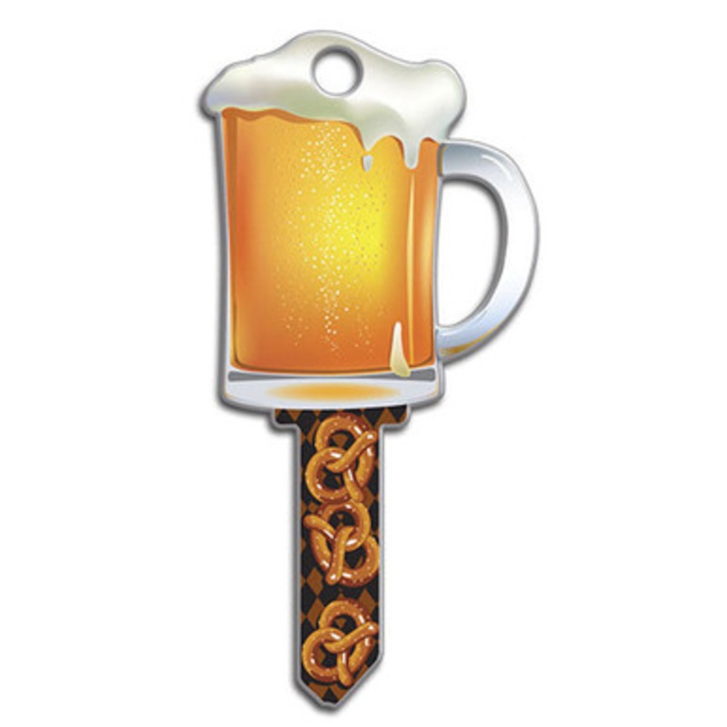 Lucky Line Key Shapes Beer Mug  – 5 Pack – Schlage SC
