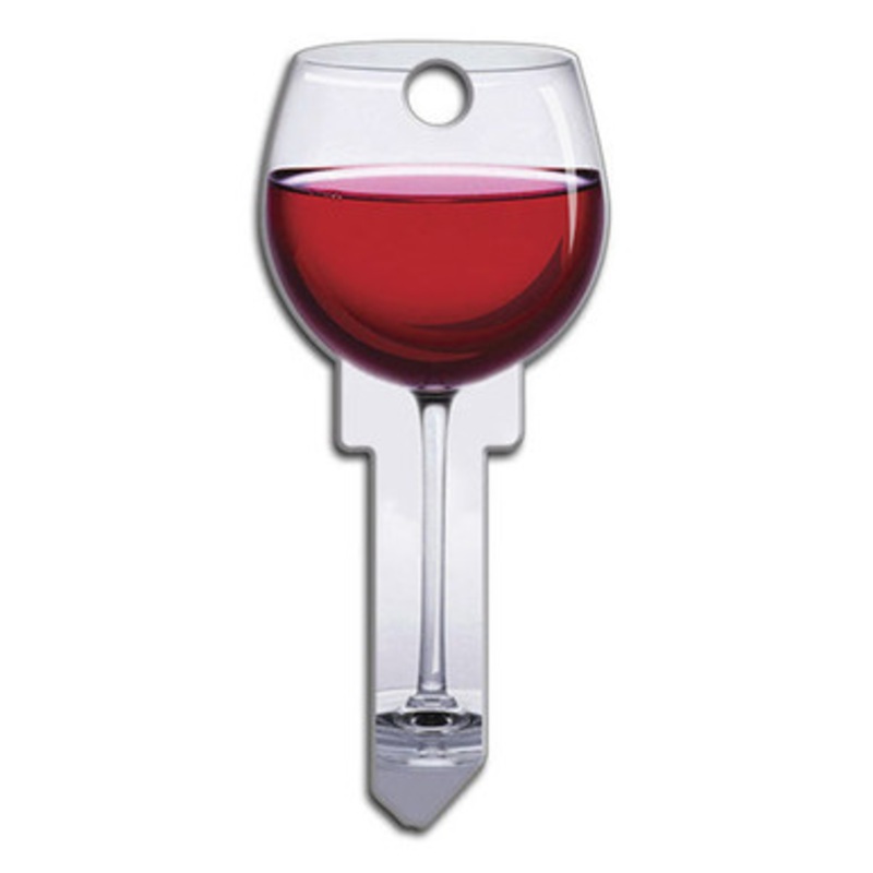 Lucky Line Key Shapes Red Wine  – 5 Pack – Kwikset KW