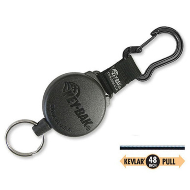 Lucky Line SECURIT Key Bak Nylon Band With Clip Black – 1 Pcs – Carded