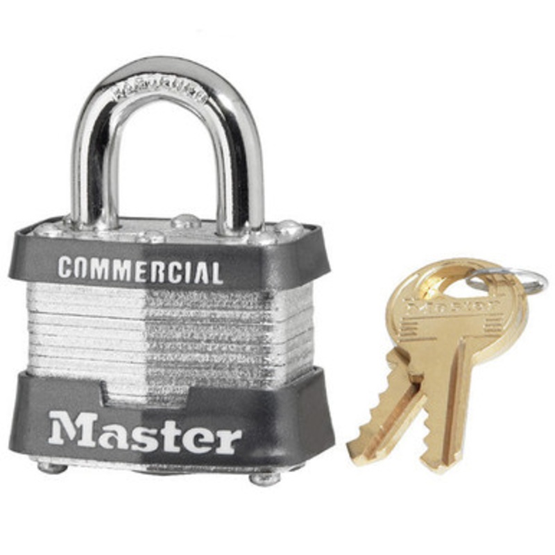 Master Lock #3 KA 1-9/16-inch Wide Laminated Steel Pin Tumbler Padlock, Keyed Alike