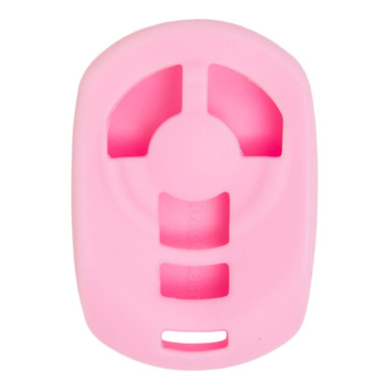 Replacement Silicone Jacket Keyless Remote Cover GMC44 for GM 4 Button Remote Corvette FCC ID: M3N65981403 – Pink
