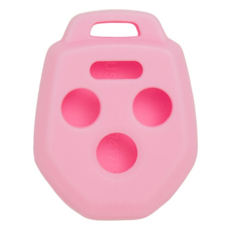 Replacement Silicone Jacket Keyless Remote Cover SUBRO24 for Subaru 4 Button Remote Key FCC ID: CWTWB1U811 – Pink