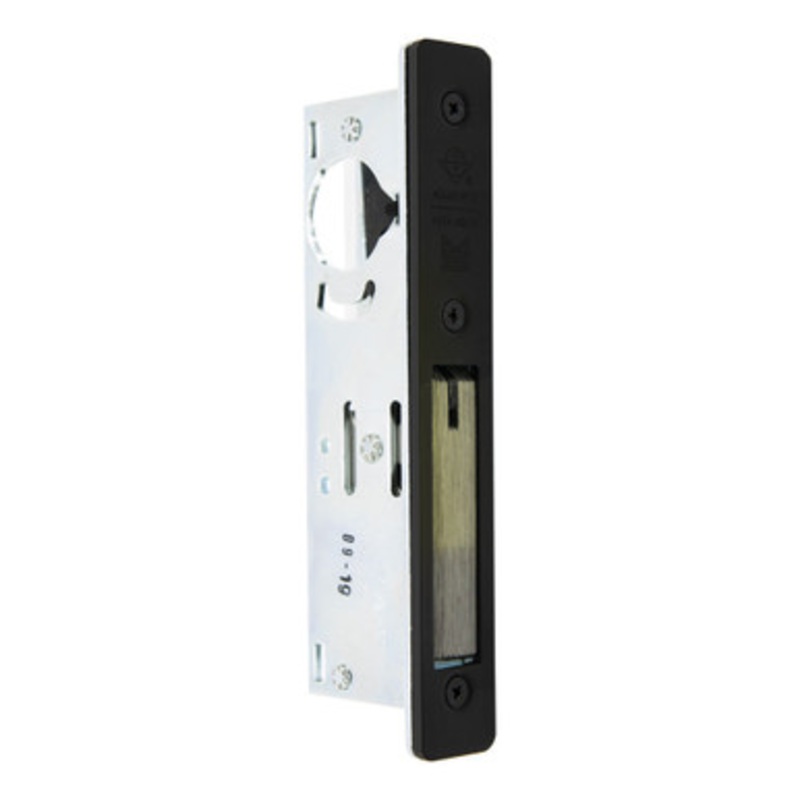 Adams Rite MS1850S Series MS Deadlock, Flat Faceplate, 1-1/8 Backset, Straight Bolt, Non-Handed – Dark Bronze
