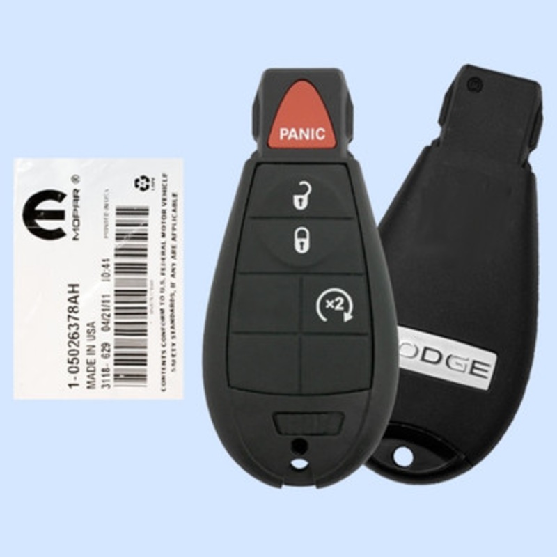 Dodge 4 Button Remote Head Key IYZ-C01C – New OEM 170995
