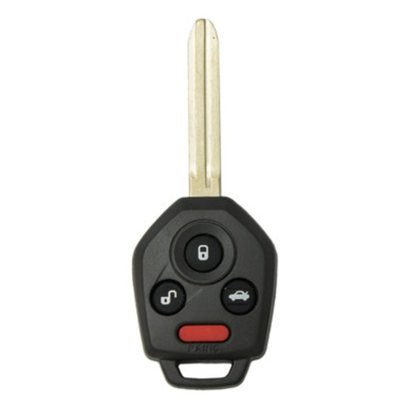 Keyless2Go 4 Button Remote Key Combo Replacement for Subaru CWTWB1U811 / 57497-FJ230 / 57497-AL00A / 57497-FJ021 / B110 / G Chip, SUB-KH4-036-AFB-ZZZZ-001