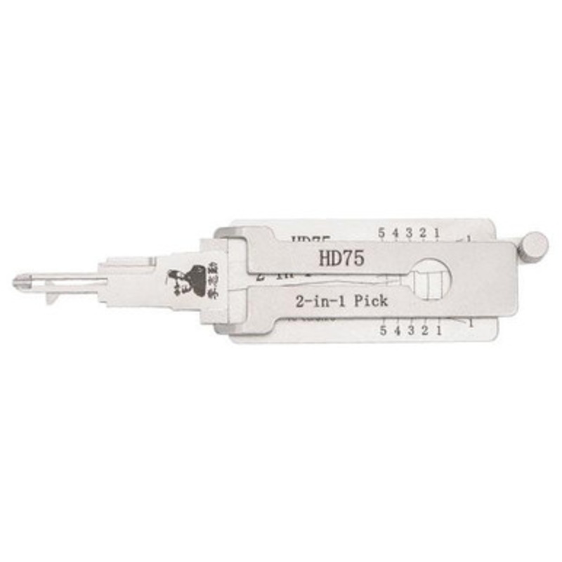 Original Lishi 2-in-1 Pick and decoder For Honda HD75 – Anti Glare