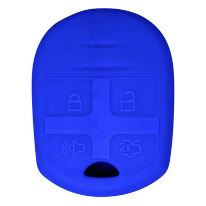 Replacement Silicone Jacket Keyless Remote Cover FRDB54 for Ford – Blue