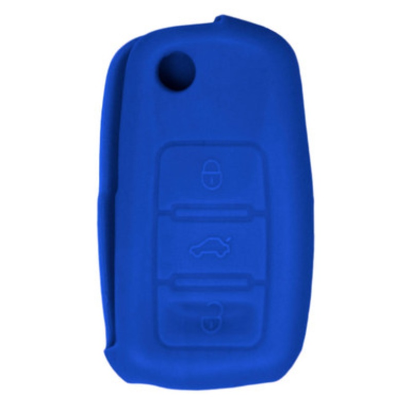 Replacement Silicone Jacket Keyless Remote Cover VWH14 for Volkswagen – Blue