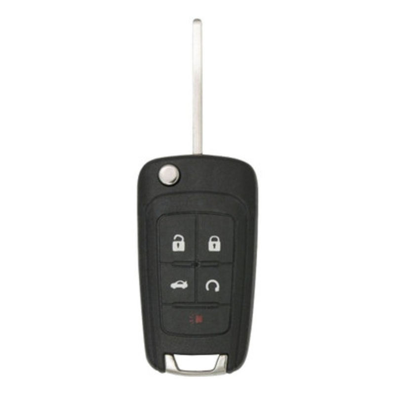 Buick 5 Button Non-PEPS Remote Flip Key OHT01060512, 13504204, 315 MHz – New, OEM