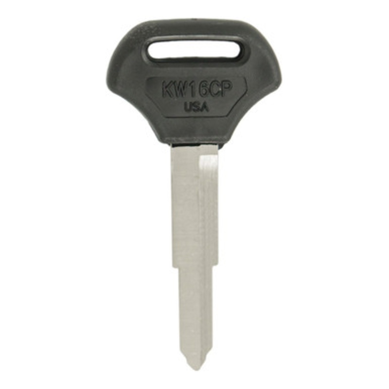 ILCO AJ00001076 KW16CP Motorcycle Plastic Head Key, Pack of 5