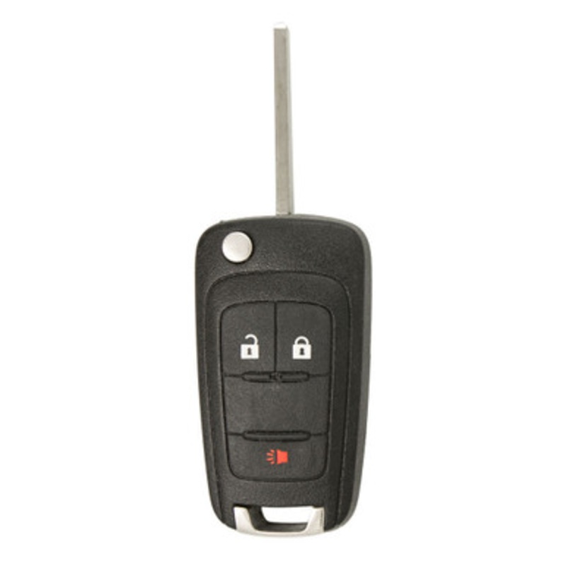 Keyless2Go 3 Button Replacement Remote Flip Key for GM OHT01060512