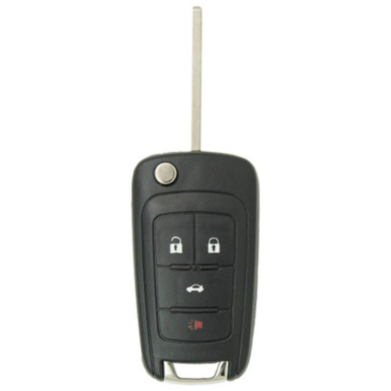 Keyless2Go 4 Button Replacement Remote Flip Key For GM OHT01060512