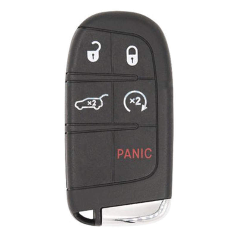 Keyless2Go Jeep 5 Button Smart Key M3N-40821302, 68250343AB, 433 MHz – Premium Aftermarket