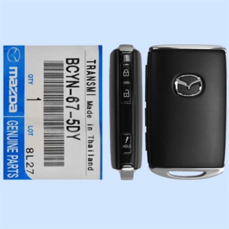 Mazda 3-Button Smart Key WAZSKE11D01 BCYN-67-5DY 315 MHz, New OEM
