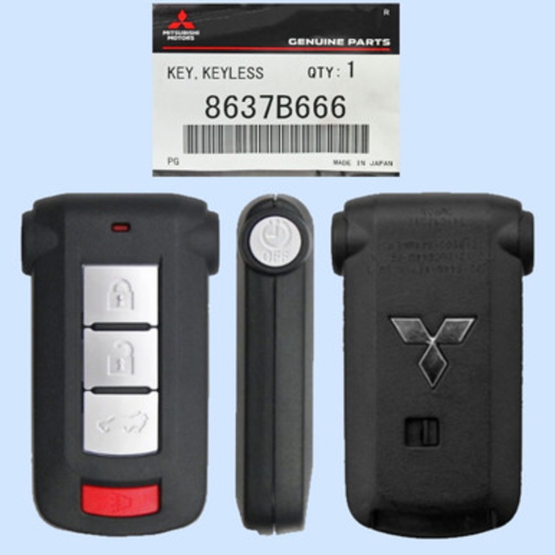 Mitsubishi 5 Button Proximity Smart Key OUC744M-KEY-N, 8637B666, 315 MHz – New OEM