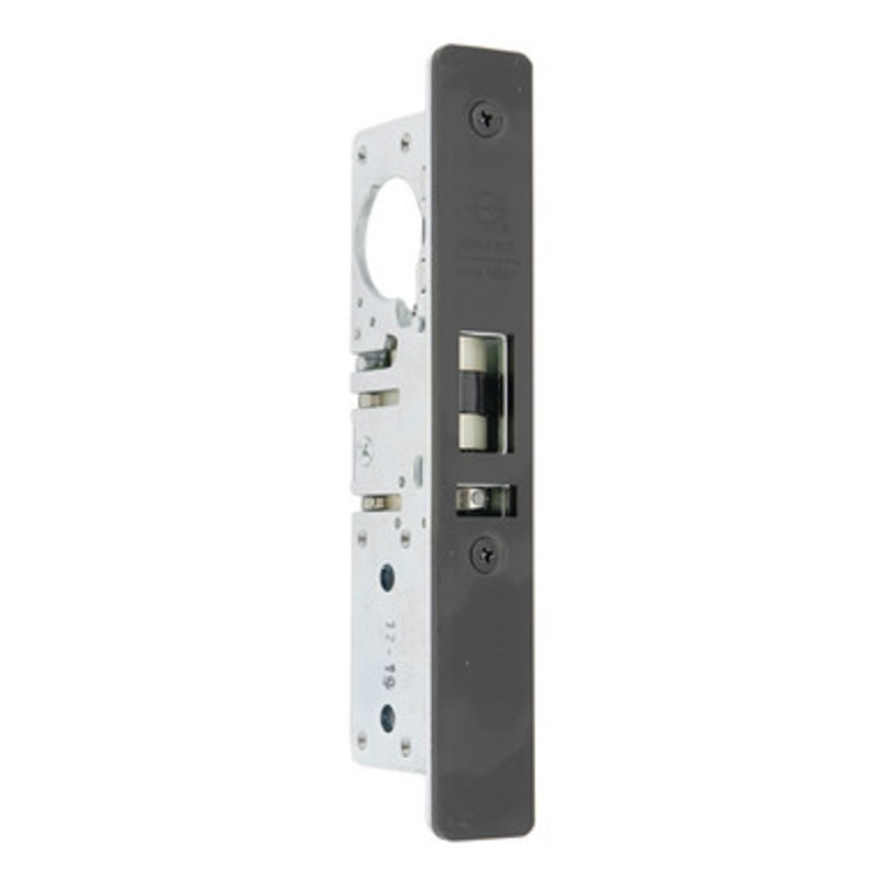 Adams Rite 4510 Standard Deadlatch, Flat Faceplate, 31/32 Backset, RH/LHR, 2-5/8 Strike – Dark Bronze
