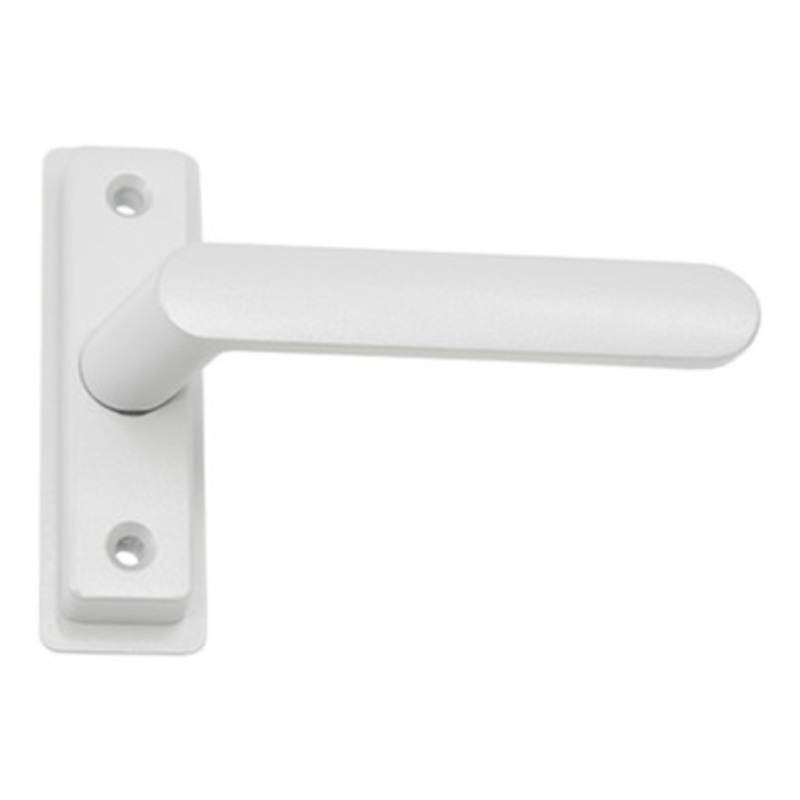 Adams Rite 4568 Lever Handle Eurostyle For 4300, 4500, 4900 Series Deadlatches – Straight – LH or LHR – 1-3/4 to 2 Door Thickness – Clear Anodized