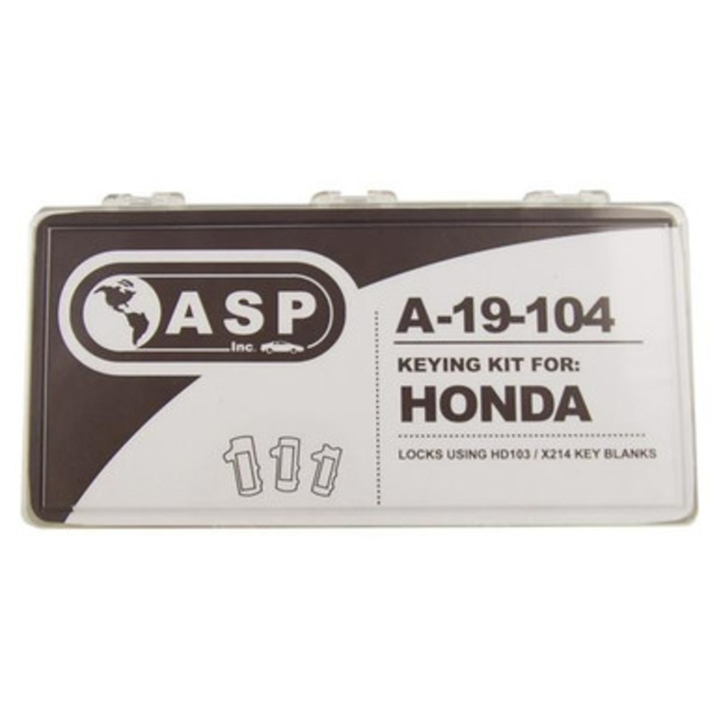 ASP A-19-104 Honda HD103 X214 Keying Kit