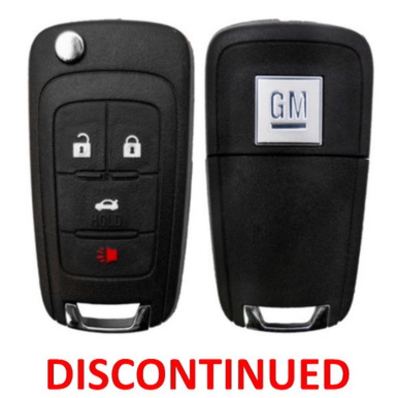 (Discontinued) GM 4 Button Remote Head Key OHT01060512 – New OEM