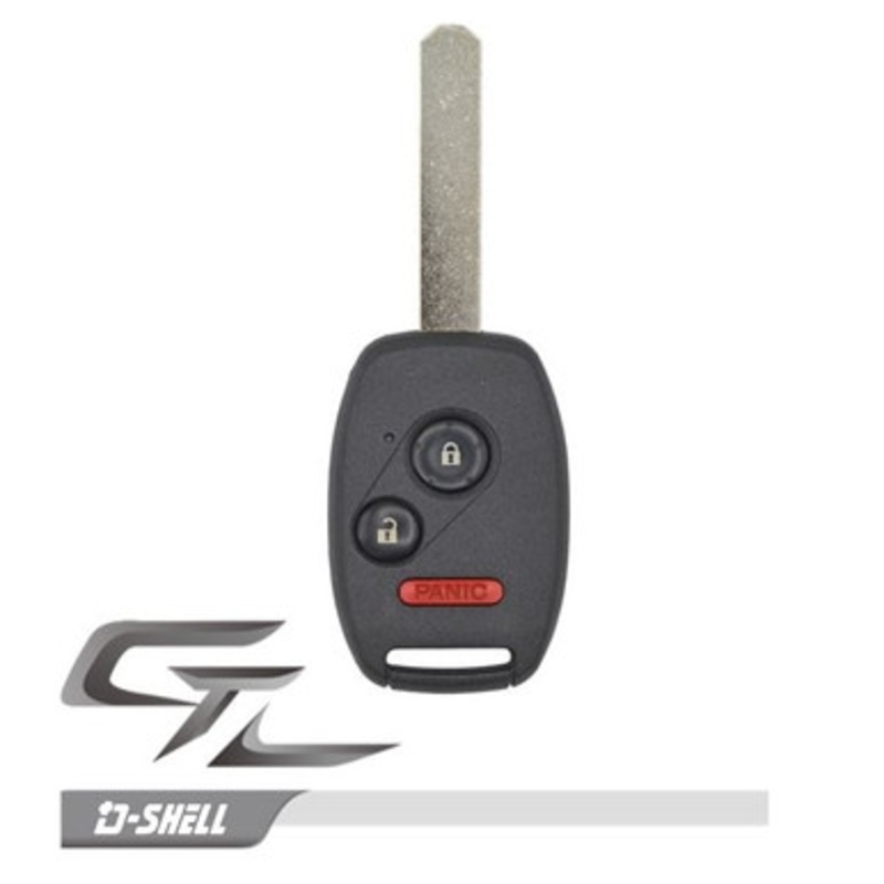 Honda/Acura 3 Button Remote Head Key CWTWB1U545, IN DURASHELL – Refurbished, Recase in Durashell