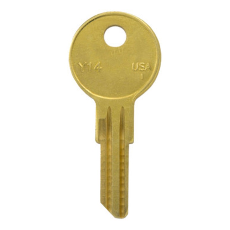 ILCO Y14 01122AR Yale Lockset Key Blank – Brass – 50 Pack