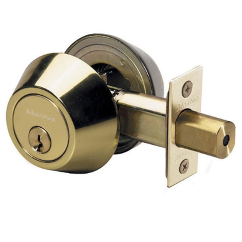 Master Lock DS0703KA4S Double Cylinder Deadbolt SC1 – Grade 3 – Polished Brass