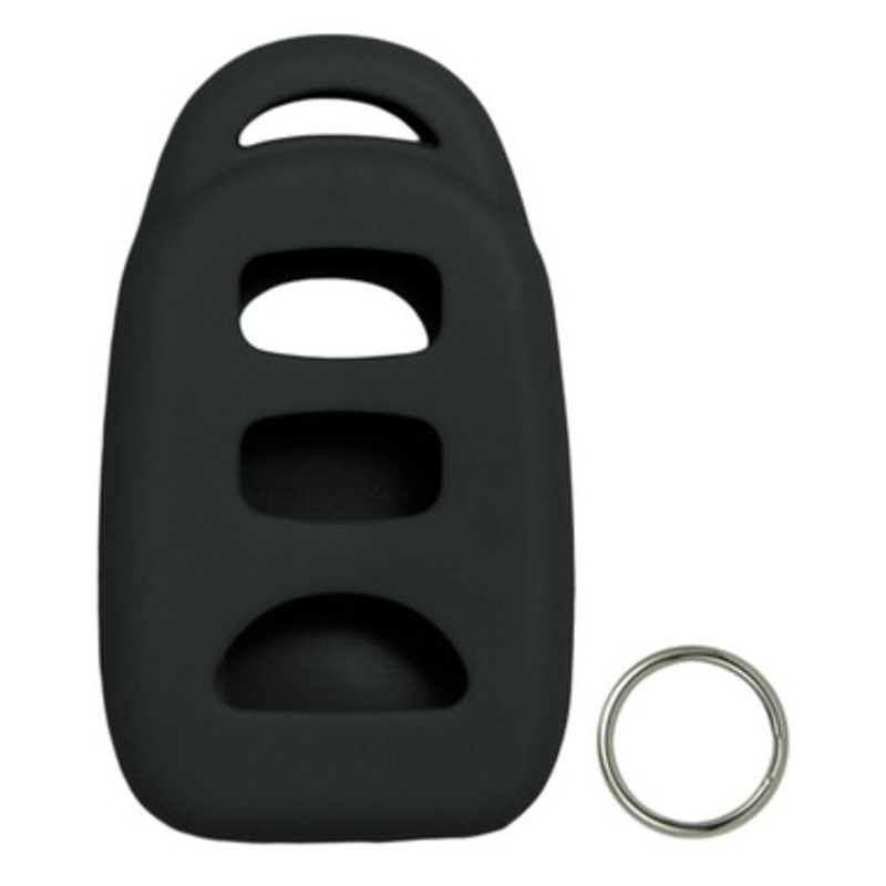 Replacement Silicone Jacket Keyless Remote Cover HYKIK23 for Kia 4 Button Remote FCC ID: PINHA-T008 – Black