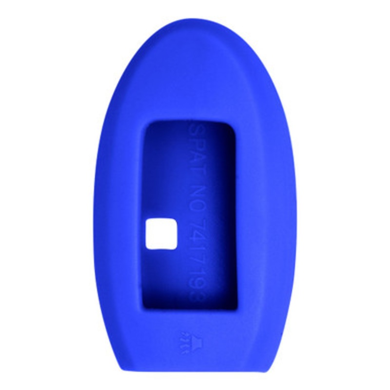 Replacement Silicone Jacket Keyless Remote Cover NSSNF66 for Nissan 5 Button Proximity Smart Key FCC ID: KR5S180144014 – Blue