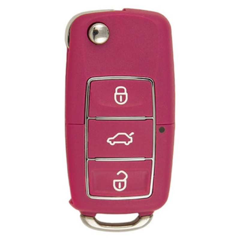 Xhorse VVDI Volkswagen B5 Type Universal Remote Key 3 Buttons Wired – Special – PINK