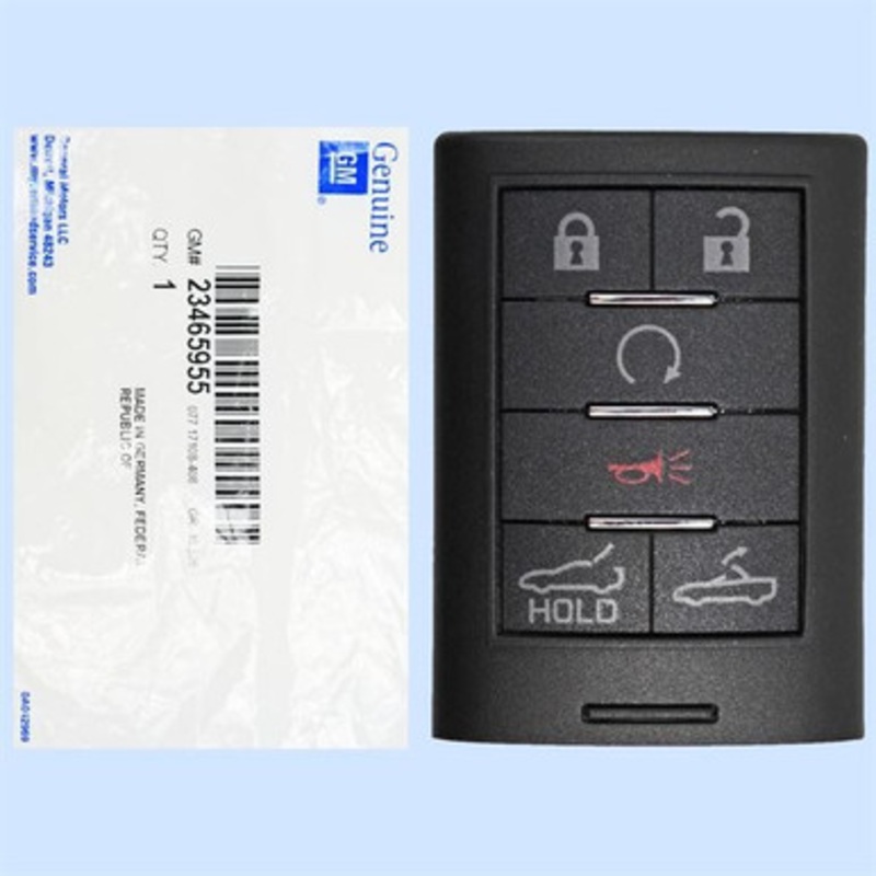 Chevrolet Corvette 6 Button Smart Key NBGGD9C04, 23465955, 433 MHz – New OEM