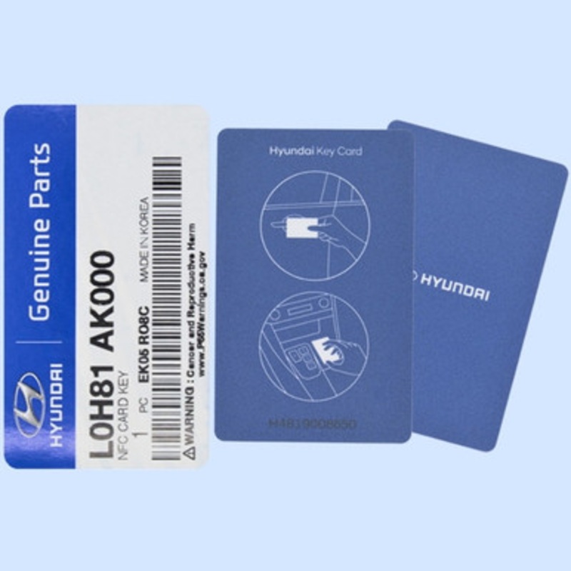 Hyundai NFC Key Card L0H81-AK000, New OEM
