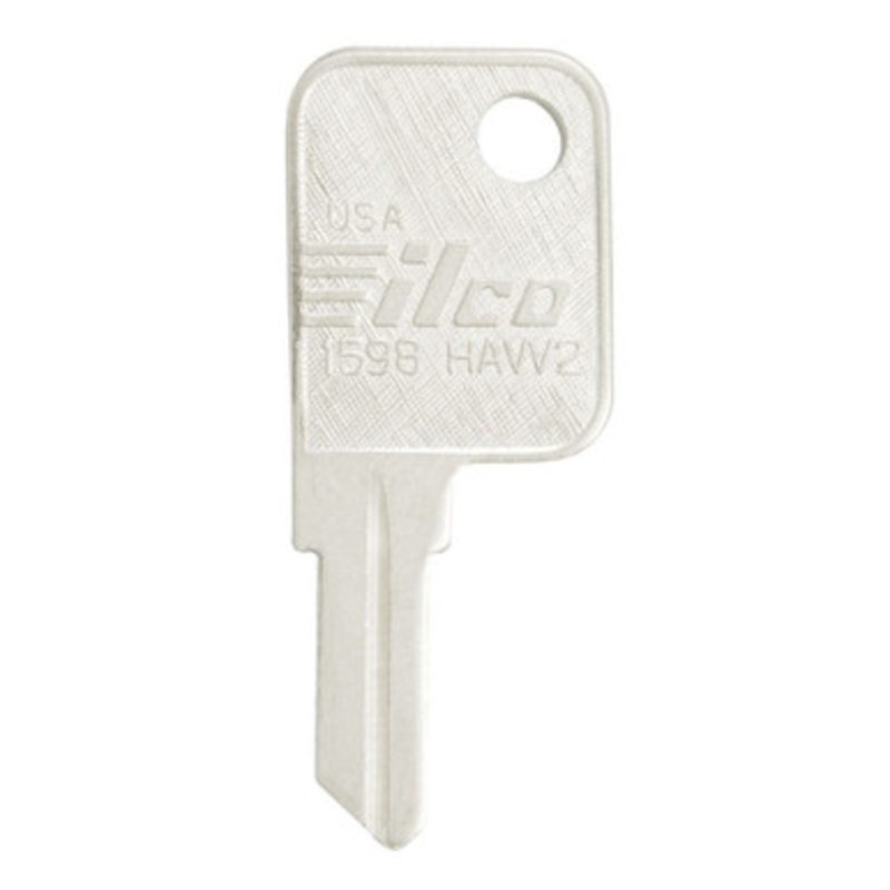 ILCO 1598 HAW2 KB2 Key Blank For Haworth Furniture Office Locks – 10 Pack