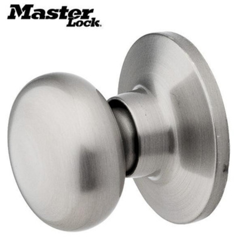 Master Lock BC0515BOX Biscuit Dummy Door Knob – Passage – Satin Nickel