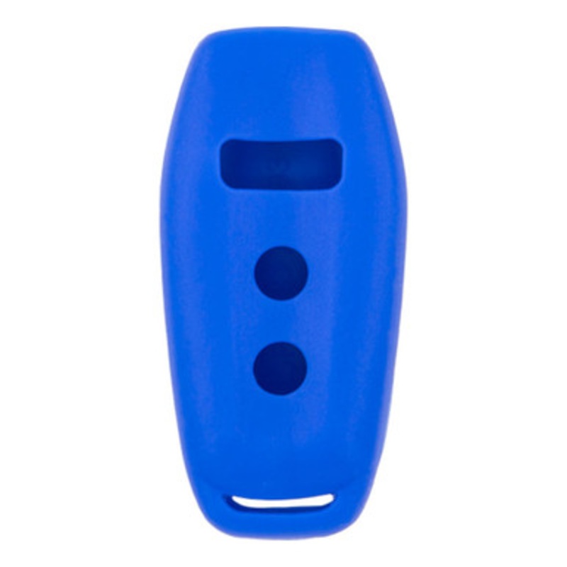 Replacement Silicone Jacket Keyless Remote Cover FRDB104 for Ford 4 Button Smart Key 164-R8109 164-R8111 – Blue