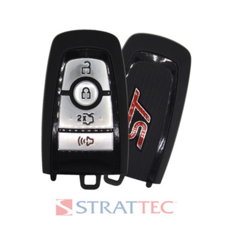 STRATTEC ST Logo (5938443) 164-R8246 4-Button Smart Key for Ford (315 MHZ) – 1 Way