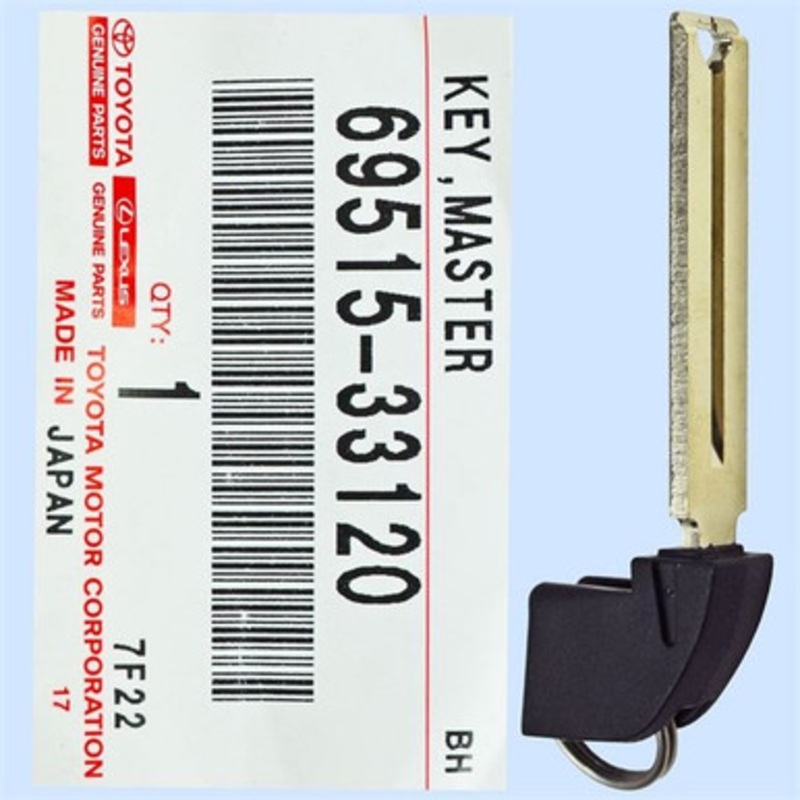 Toyota Emergency Insert Key Blade 69515-33120, LXP90 – New, OEM