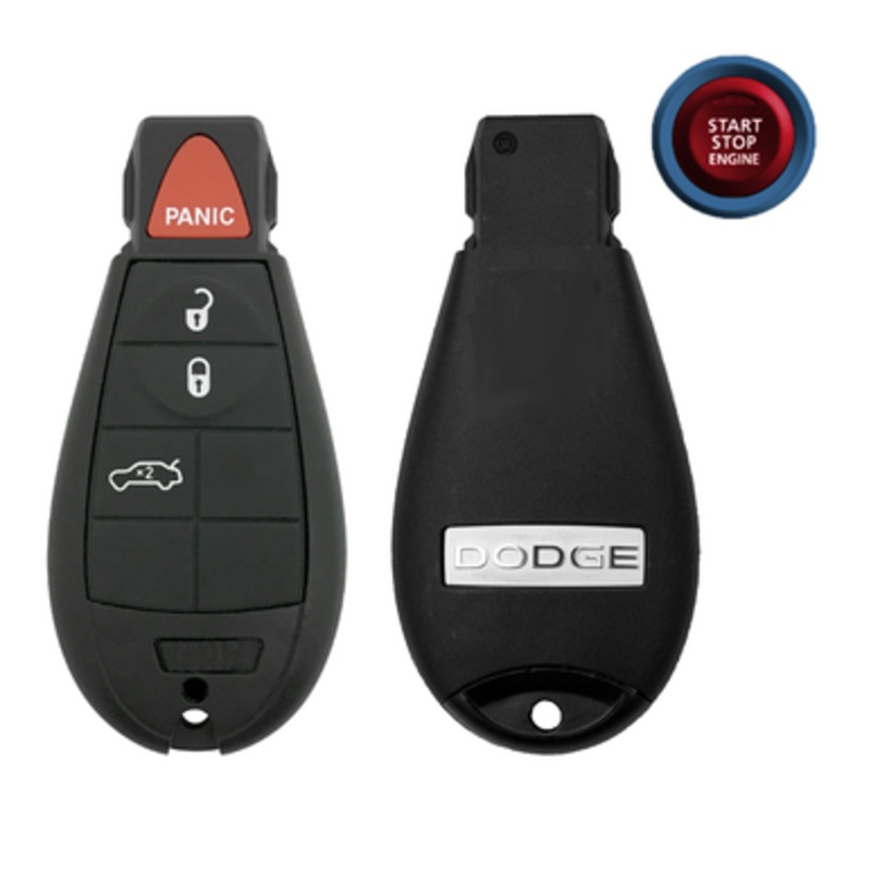 Dodge 4 Button Prox Fobik Smart Key IYZ-C01C, 05026886, 433 MHz – Refurbished, Grade A