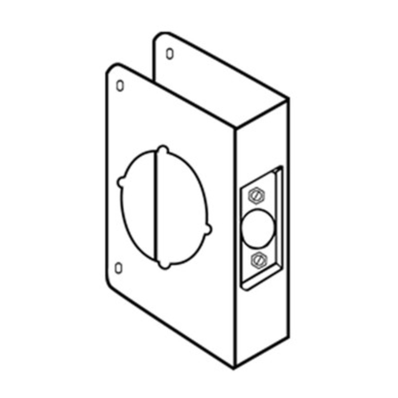 Don-Jo Wrap Around 51-CW For Cylindrical Door Locks With 2 1/8 Hole – 2 3/8 Backset – 1 3/8 Door – 605 Finish