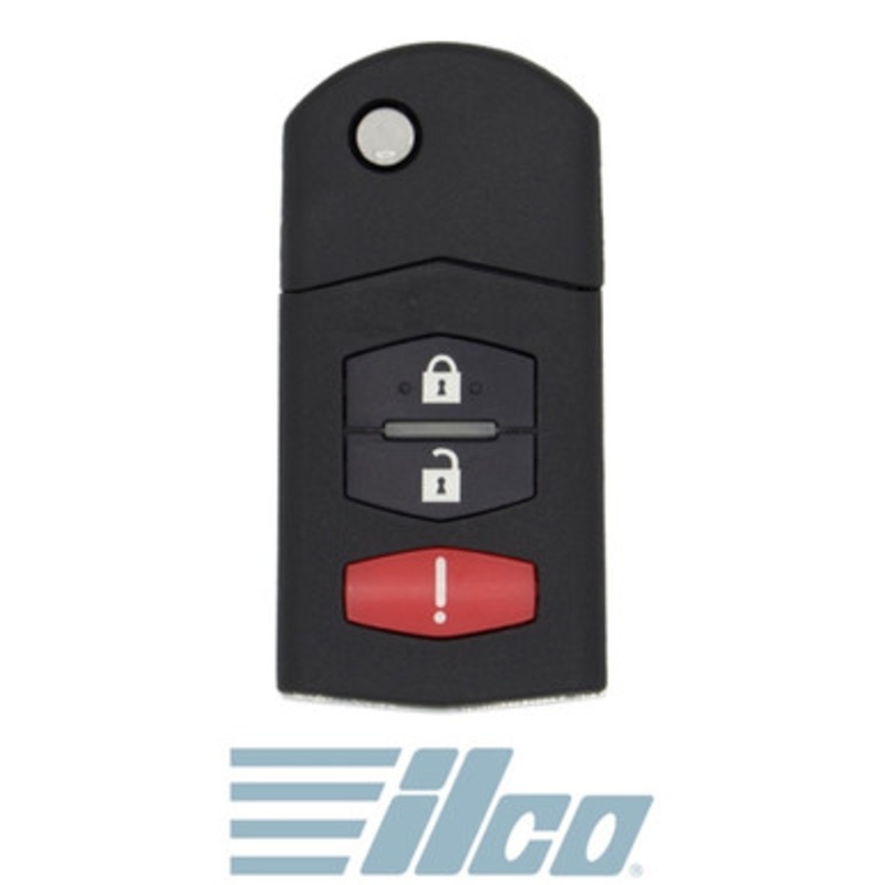 ILCO 3 Button Remote Head Key For Mazda, KPU41788