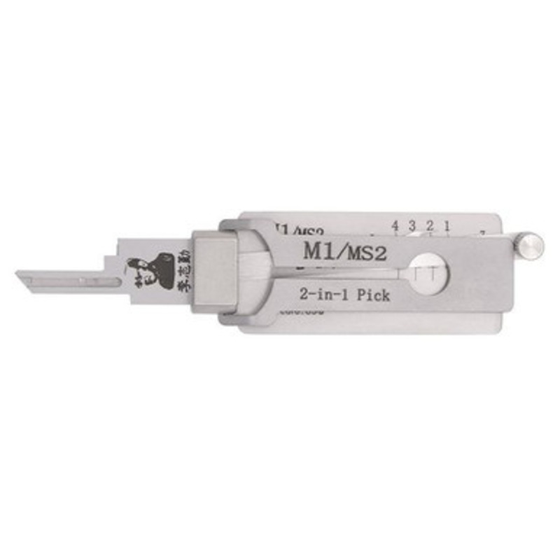 Original Lishi 2 in 1 Pick for Master Lock Padlocks That Use M1 / MS2 Key Blanks – Anti-Glare