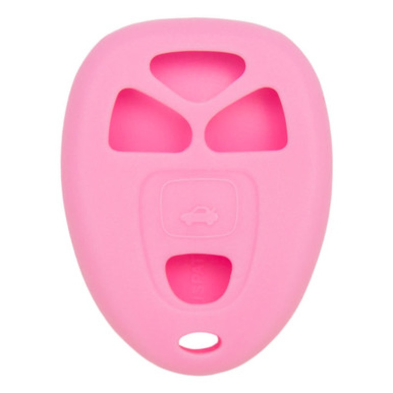 Replacement Silicone Jacket Keyless Remote Cover GMC55 for GM – Pink