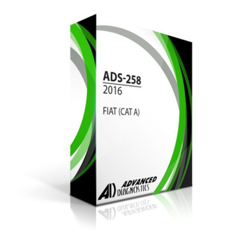 Advanced Diagnostics ADS-258 ADS-2258 Fiat 2016 Software (Cat A)