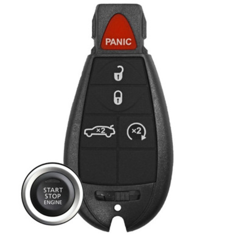 Dodge 5 Button Prox Fobik Smart Key IYZ-C01C, 56046694, 433 MHz – Refurbished, Grade A