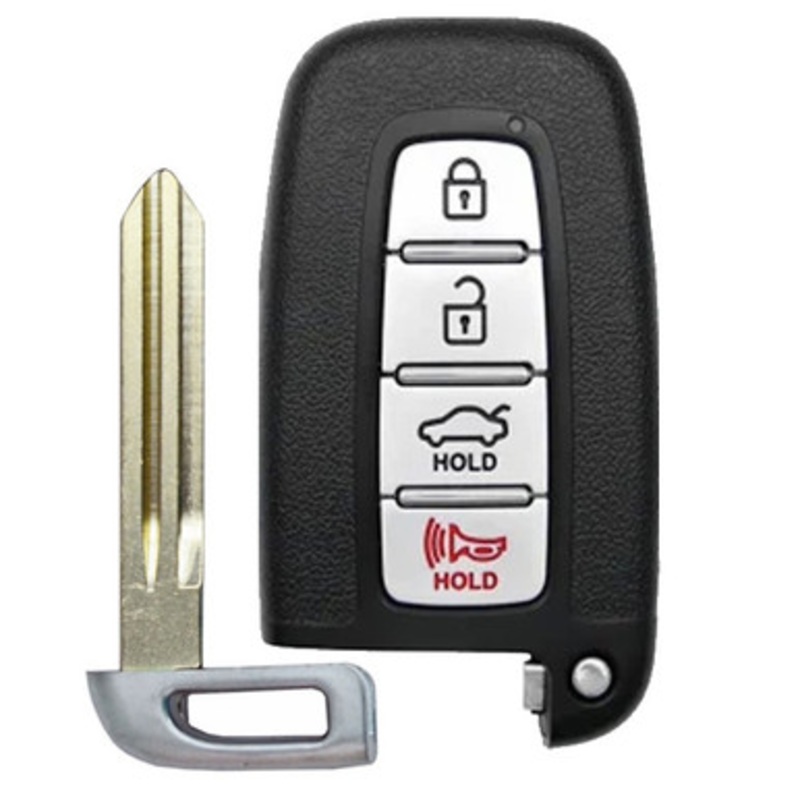 Hyundai 4 Button Replacement Smart Key Shell Case – Standard Blade SY5HMFNA04, 95440-3M100 – Aftermarket