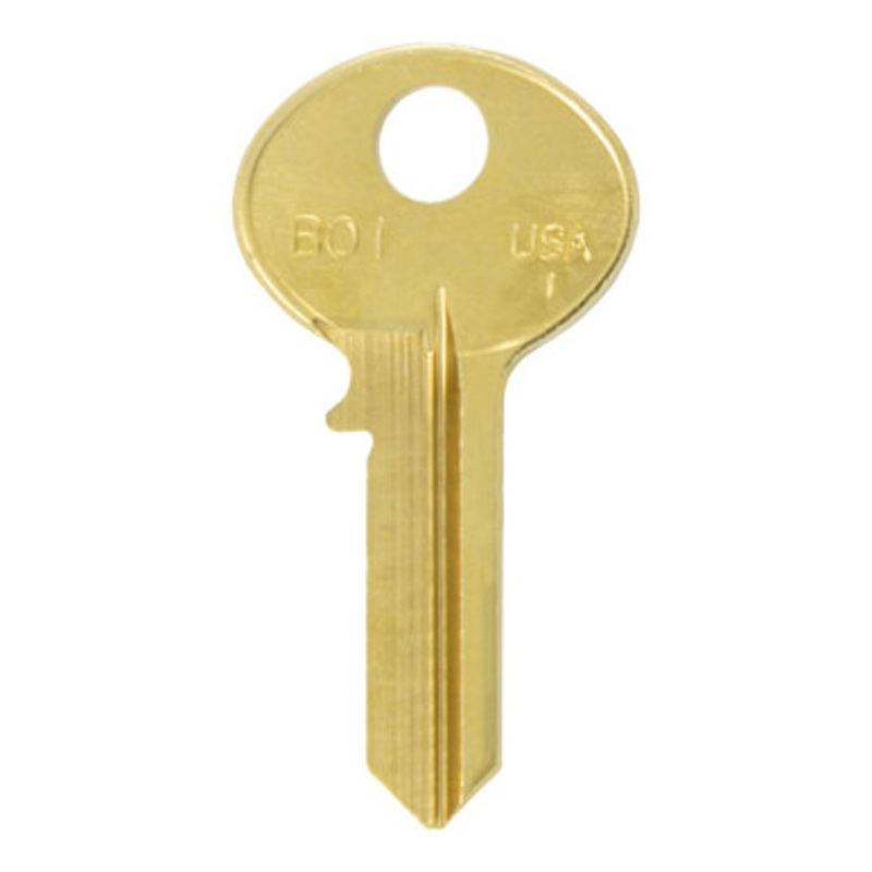 ILCO BO1 Bommer Mailbox Key Blank – Brass – 50 Pack