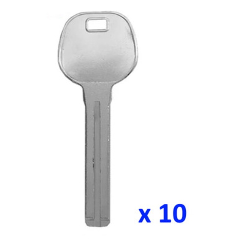 Keyless2Go Hyundai, Kia, Toyota, Lexus, Scion LXP90 Mechanical Key Blank, Nickel –  Pack of 10
